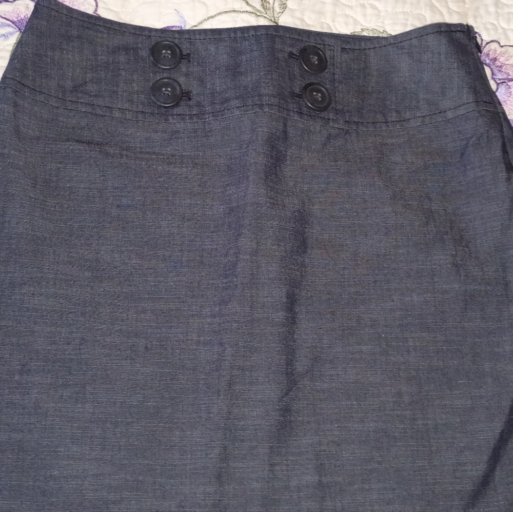 Vintage Y2K Ann Taylor Mini Skirt Office Sailor Style Preppy School Girl S 2